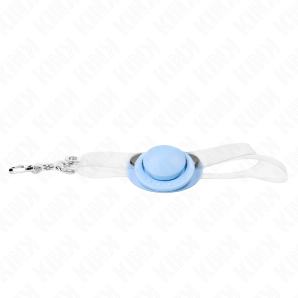 KINK COLLAR & GAG – kink - light blue pacifier shaped gag 5.5 x 4 cm adjustable 43-60 cm - Image 3