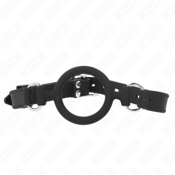 KINK COLLAR & GAG – kink - silikoninis o-ringas 5 cm gag 56 cm
