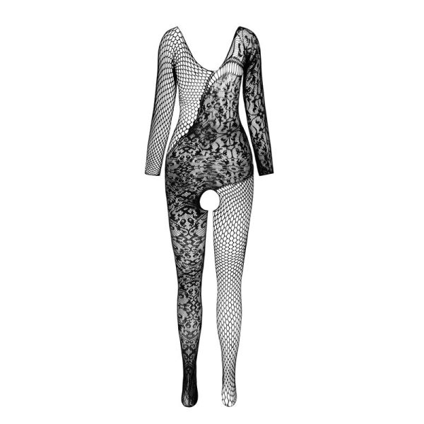 PASSION WOMAN BODYSTOCKINGS – aistringas - bs 107 bodystocking raudonas vienas dydis - Image 3
