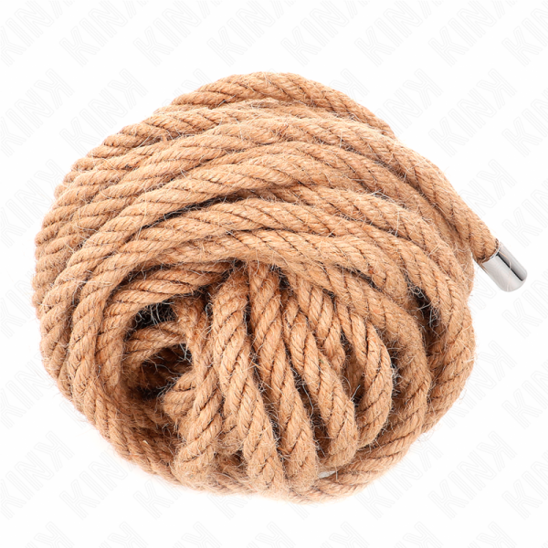 KINK ROPE ARTS – kink - kanapių virvė su metaliniu galvu 10 metrų