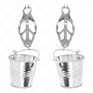 KINK NIPPLE GRIP – kink - japoniškos klovėrų nipple klampos su kibirėliais sidabro