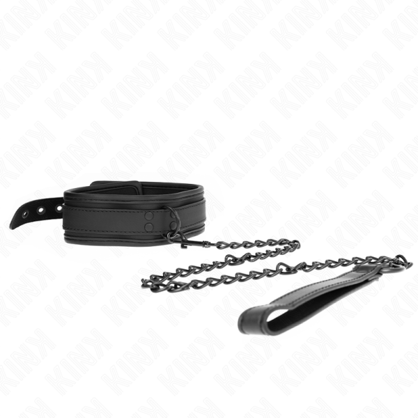 KINK COLLAR & GAG – kink - neopreno bondage kraštas modelis 1 su diržu 78 cm reguliuojamas 37.5 x 49.5 cm
