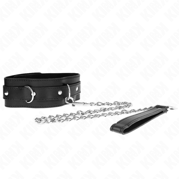 KINK COLLAR & GAG – kink - 65 cm ilgio juosta su kraštu juoda 54 x 4.5 cm