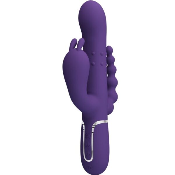 PRETTY LOVE FLIRTATION – pretty love - cammy triple vibrator multifunkcinis 4 in 1 purpurinis