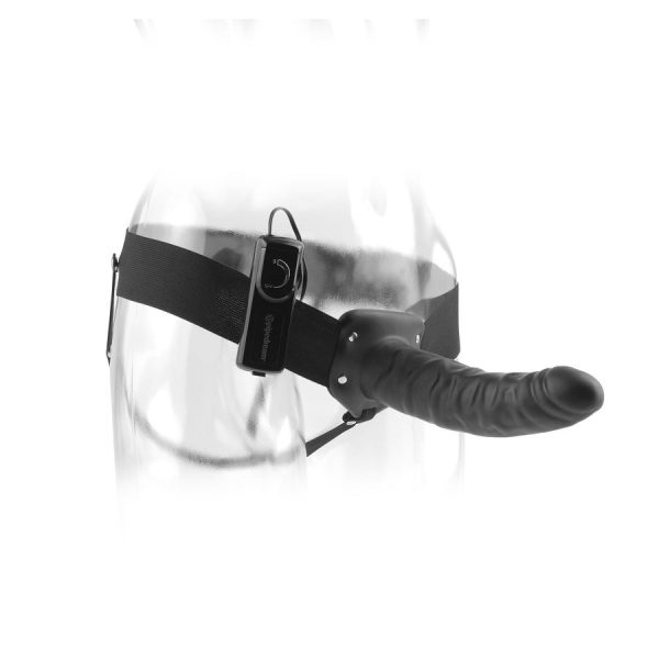 FETISH FANTASY SERIES – 19 cm vibruojantis tuščias diržas juodas - Image 2