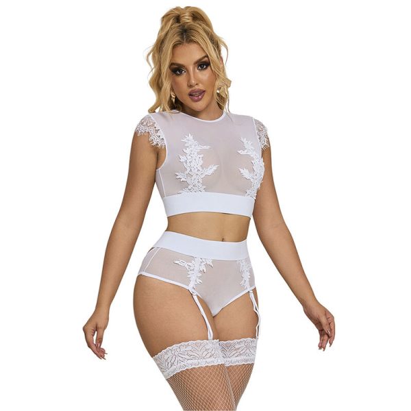 SUBBLIME SETS – subblime - 954031 kraštas + kelnės su diržu balta s/m