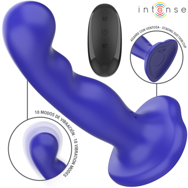 INTENSE - SHORTY Mėlynas Vibratorius su Pultu