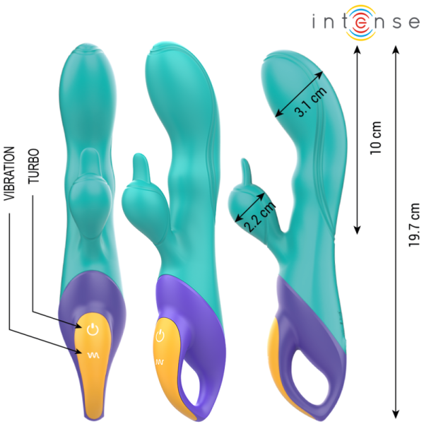 INTENSE FUN – intense - fred triušio vibratorius mėlynas - Image 2