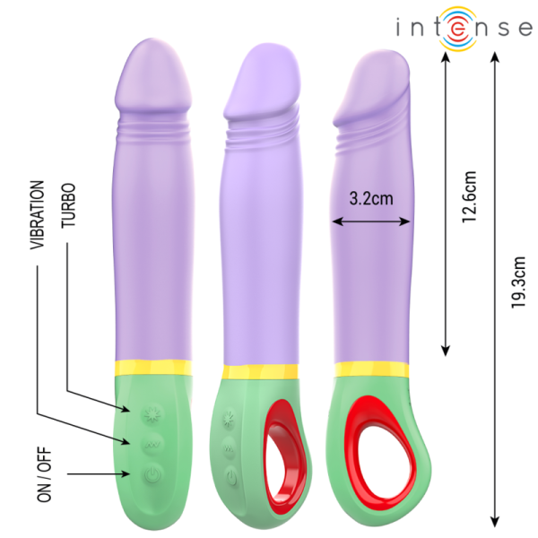 INTENSE FUN – intense - velma klasikinis purpurinis vibratorius - Image 2