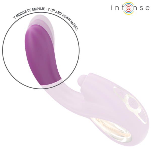 INTENSE FUN – intensyvus - lali multifunkcinis g-taško vibratorius su kalimu ir vibracijom purpurinis - Image 3