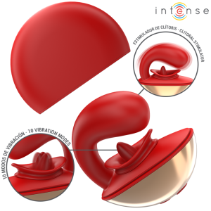 INTENSE FUN – intense - mariah vibratorius ir stimuliatorius u formoje 10 vibracijų raudonas