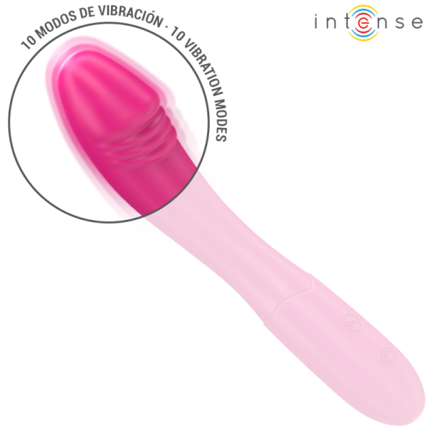 INTENSE FUN – intense - belinda vibratorius 19 cm lankstus 10 vibracijų rožinis - Image 3
