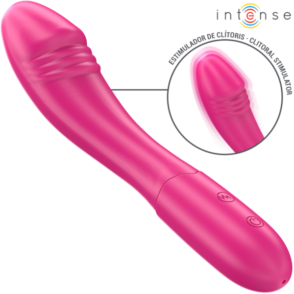 INTENSE FUN – intense - belinda vibratorius 19 cm lankstus 10 vibracijų rožinis
