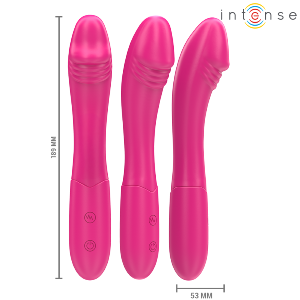 INTENSE FUN – intense - belinda vibratorius 19 cm lankstus 10 vibracijų rožinis - Image 2