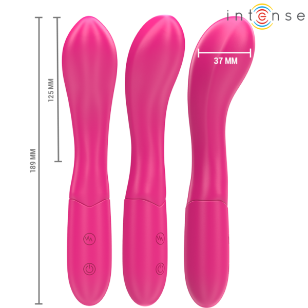 INTENSE FUN – intense - lisette vibratorius 19 cm lankstus 10 vibracijų rožinis - Image 2