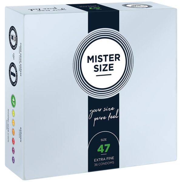 MISTER SIZE – kondomai dydis xs 47 mm (36 vienetų)