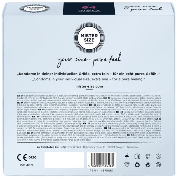 MISTER SIZE – prezervatyva size xxl 64 mm (36 vienetų) - Image 3