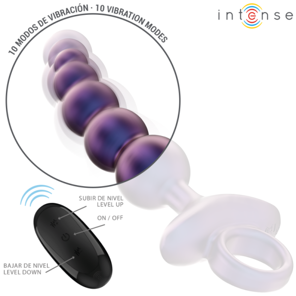 INTENSE ANAL TOYS – intense - tito vibruojantis analinis kamštis modelis 3 su nuotoliniu valdymu - Image 3