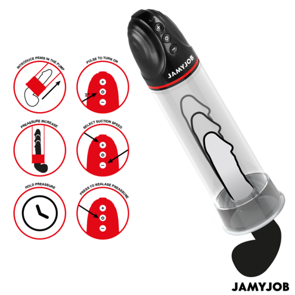 JAMYJOB – xpand automatinis pumpas 3 lygių stimuliacinių bangų pilkas - Image 2