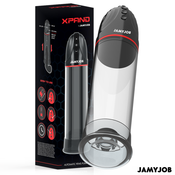 JAMYJOB – xpand automatinis pumpas 3 lygių stimuliacinių bangų pilkas