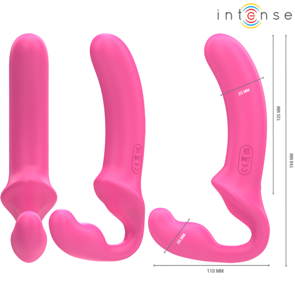 INTENSE FUN – intense - amy dubulis vibratorius 20 cm rožinis nuotolinis valdymas - Image 2