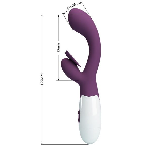 PRETTY LOVE - Violetinis Drugelio Vibratorius - Image 3