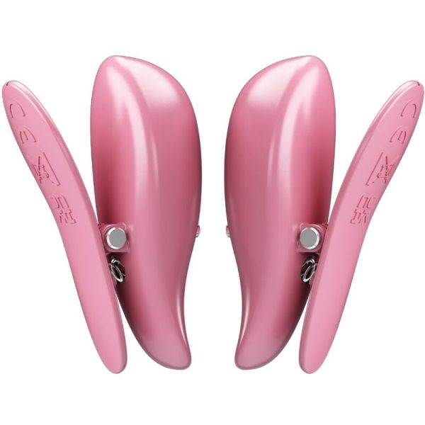 PRETTY LOVE – cailey nipple clamps 10 vibracijų nuotolinis valdymas rožinis - Image 3