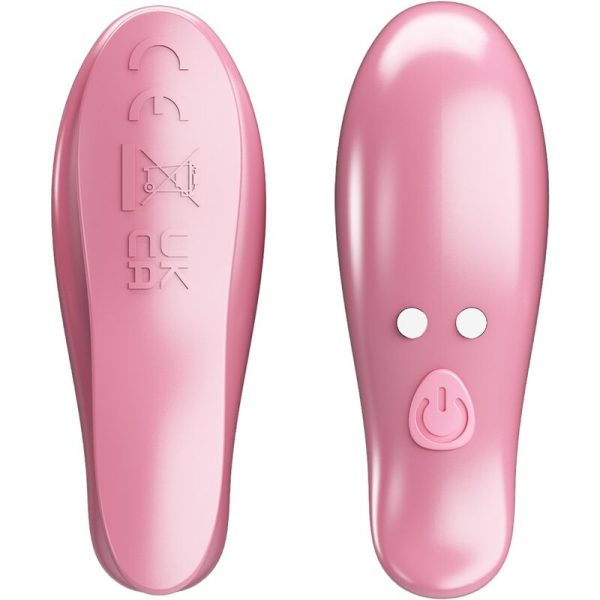 PRETTY LOVE – cailey nipple clamps 10 vibracijų nuotolinis valdymas rožinis