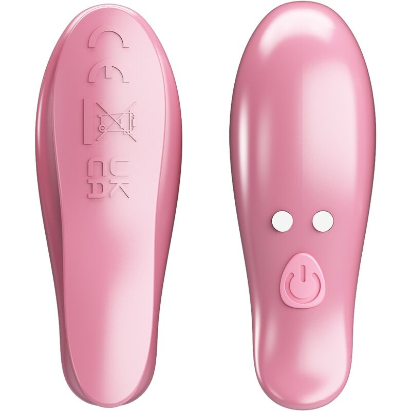 PRETTY LOVE – cailey nipple clamps 10 vibracijų nuotolinis valdymas rožinis