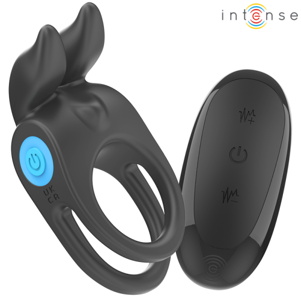 INTENSE COUPLES TOYS – intense - sam vibratorius dviem penio žiedas 10 vibracijų juodas