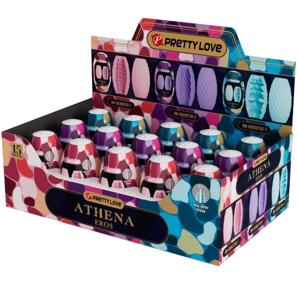 PRETTY LOVE – athena eros paketas 15 įvairių vyriškų masturbatorių