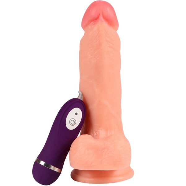 SHEQU – geležinis dragonas vibratorius dildas su nuotoliniu valdymu 17.5 cm - Image 2