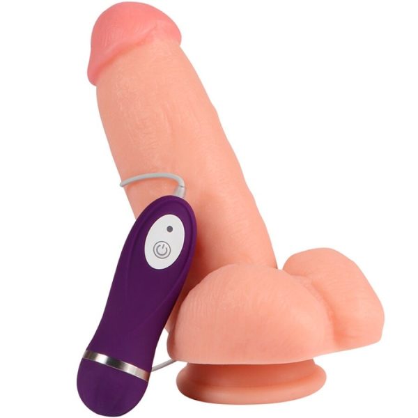 SHEQU – raudonas erelis vibratorius dildas su nuotoliniu valdymu 17 cm - Image 3