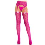 LEG AVENUE HOSIERY - Širdelės Motyvo Kojinės su Garteru