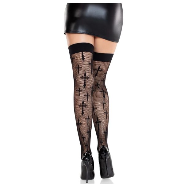 LEG AVENUE HOSIERY – leg avenue - garbaus maneviškumo nėriniai juodi - Image 2