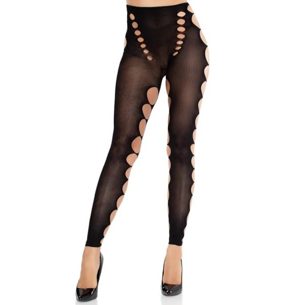 LEG AVENUE HOSIERY – leg avenue - besių opakų kelnių su išpjova kotuose juodos