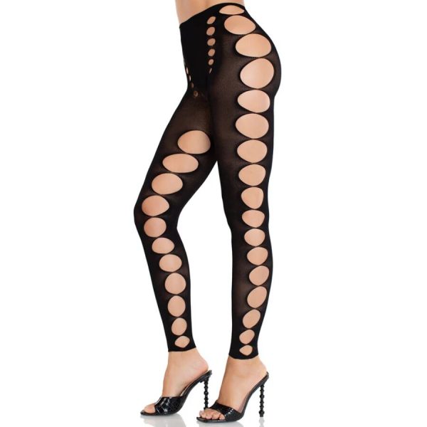 LEG AVENUE HOSIERY – leg avenue - be diržių be siūlų opakinės pėdkelnės juodos - Image 2