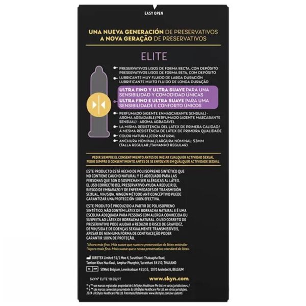 SKYN – elite ultra ploni kondomai 10 vienetių - Image 2