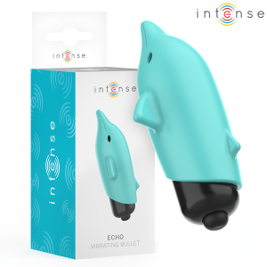 INTENSE FUN – intense - echo vibrating bullet dolphin mėlynas 8 x 4.7 cm