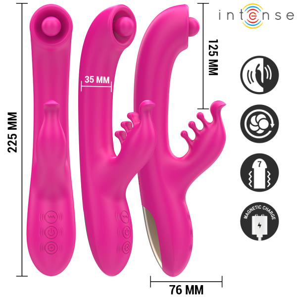 INTENSE Christina Rabbit Vibrator 22.5 cm Rožinis - Image 3