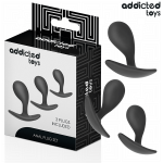ADDICTED TOYS - 3 dalių silikono analinių kaiščių rinkinys