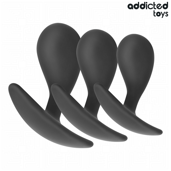 ADDICTED TOYS – 3 dalių analo kišenėlių rinkinys silikonas modelis 3 - Image 2