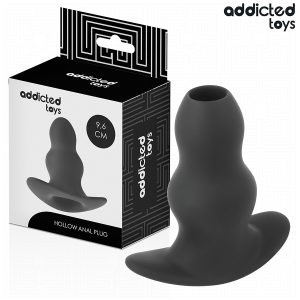 ADDICTED TOYS – tuščiaviduris analinis kištukas, silikoninis, m dydis, 9.6 cm
