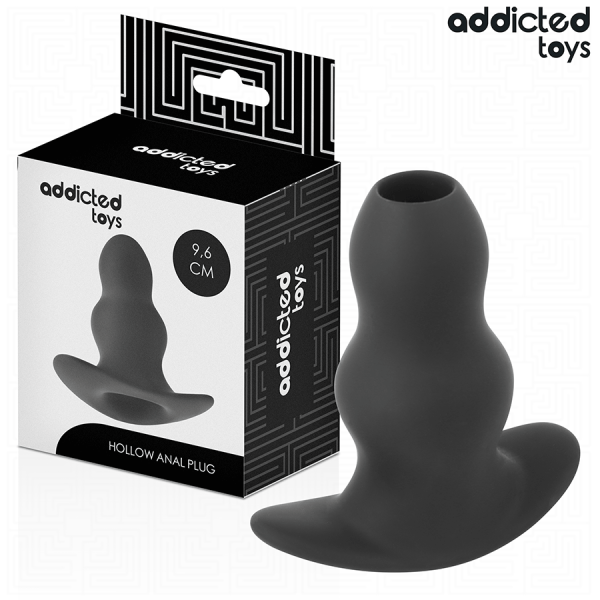 ADDICTED TOYS – tuščiaviduris analinis kištukas, silikoninis, m dydis, 9.6 cm