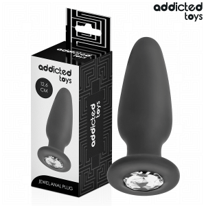 ADDICTED TOYS – analinis kamštis su deimantu silikonas d 12.6 cm
