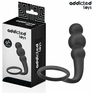 ADDICTED TOYS – analinis kištukas su žiedu silikonas modelis 1
