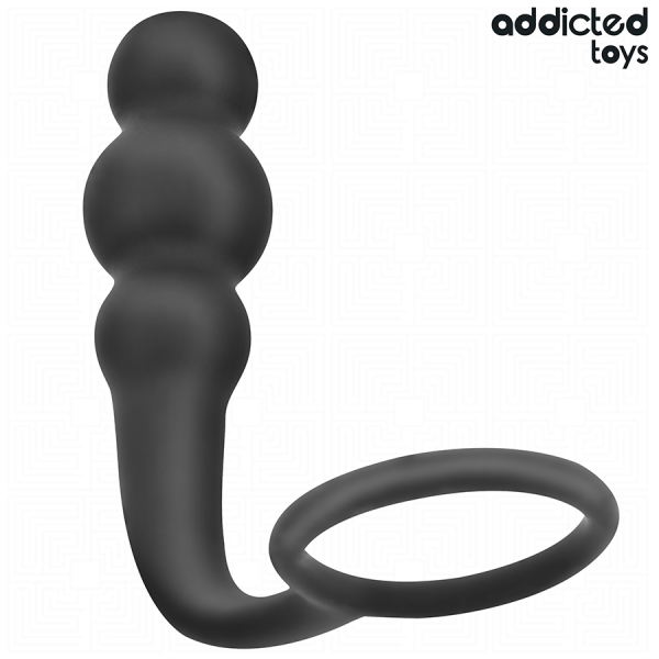 ADDICTED TOYS – analinis kištukas su žiedu silikonas modelis 1 - Image 2