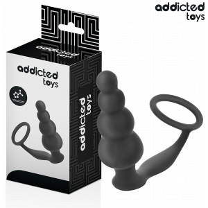 ADDICTED TOYS – analinis kamštis su žiedu silikonas modelis 5