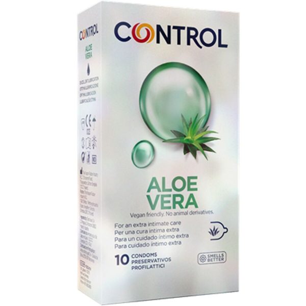 CONTROL CONDOMS – control - prezervatyva su aloe vera 10 vnt.