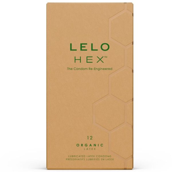 LELO – hex organic kondomų dėžutė 12 vienetų